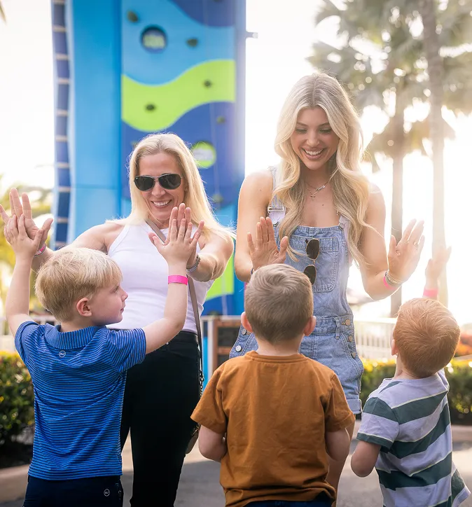 family enjoying outdoor activities