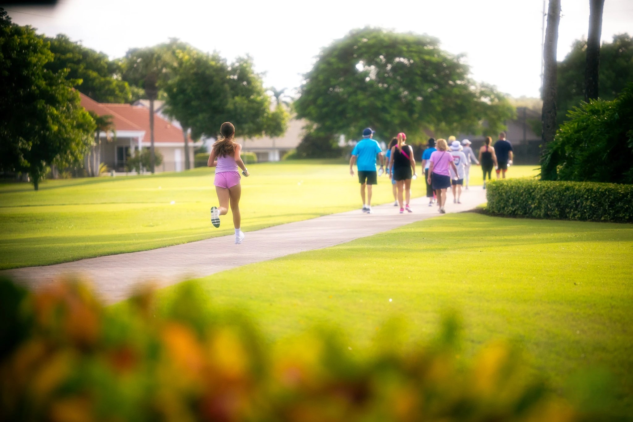 Enjoying outdoor fitness activities near Boca Raton golf course